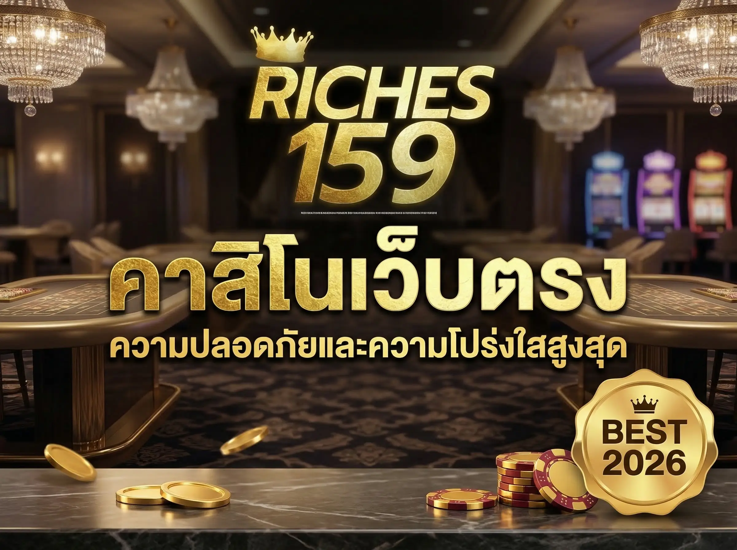 คาสิโนเว็บตรง ความปลอดภัยและความโปร่งใสสูงสุด BEST 2026