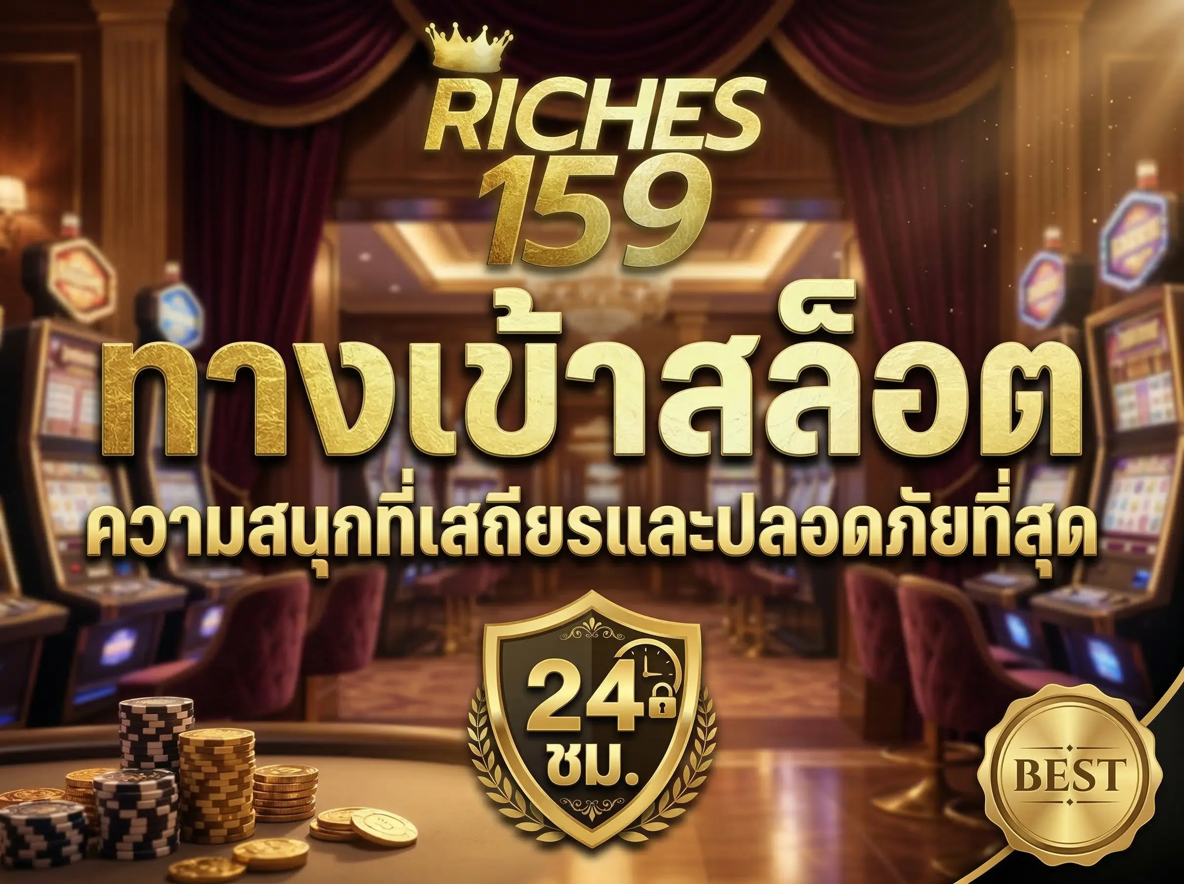 ทางเข้าสล็อต ความสนุกที่เสถียรและปลอดภัยที่สุด 24 ชม. BEST