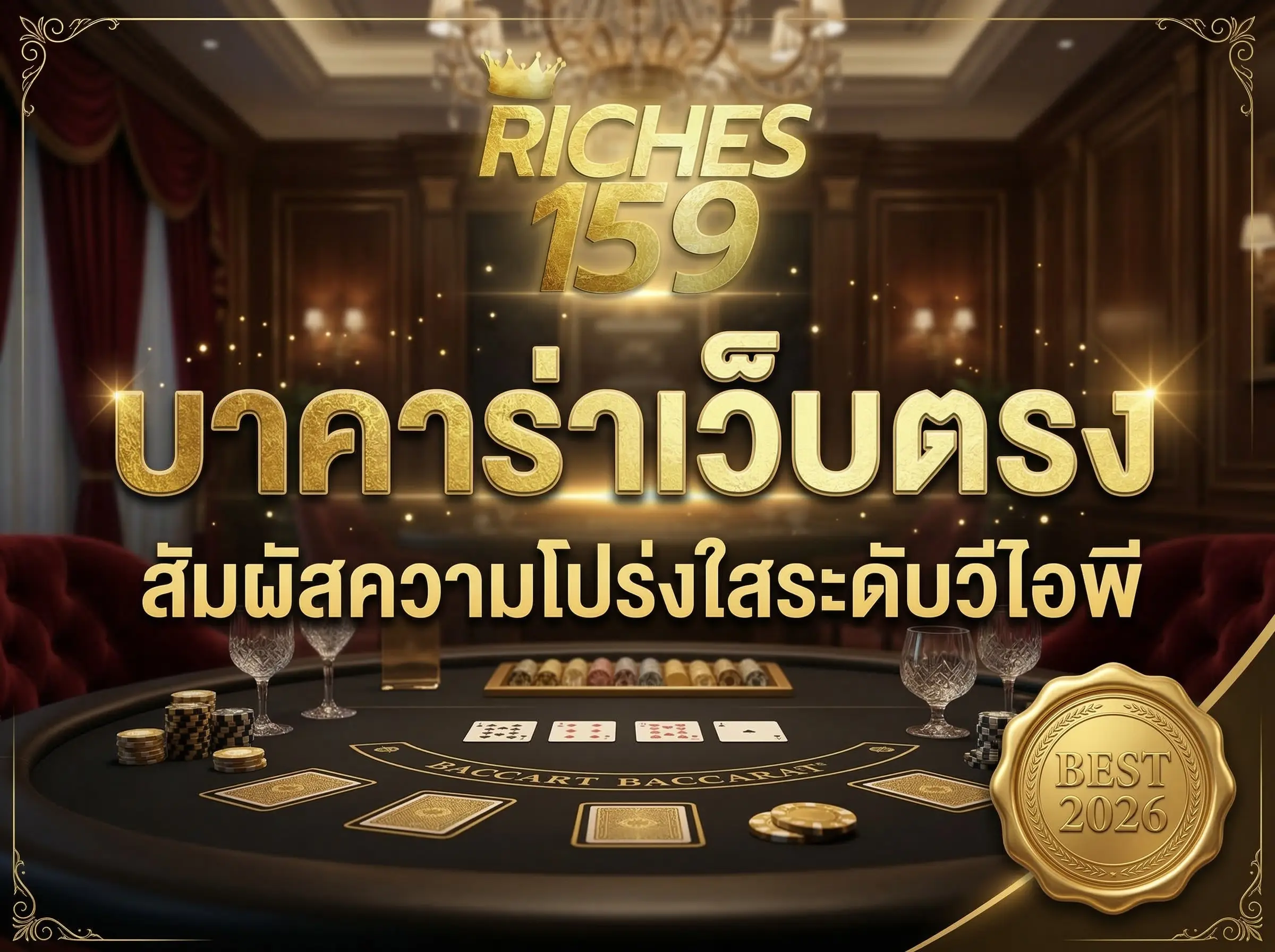 บาคาร่าเว็บตรง สัมผัสความโปร่งใสระดับวีไอพี BEST 2026