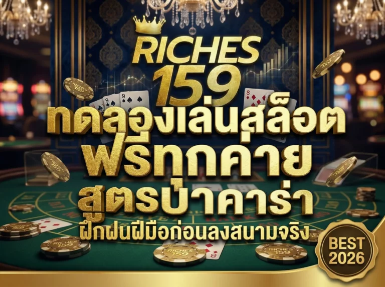 ทดลองเล่นสล็อต ฟรีทุกค่าย ฝึกฝนฝีมือก่อนลงสนามจริง BEST 2026