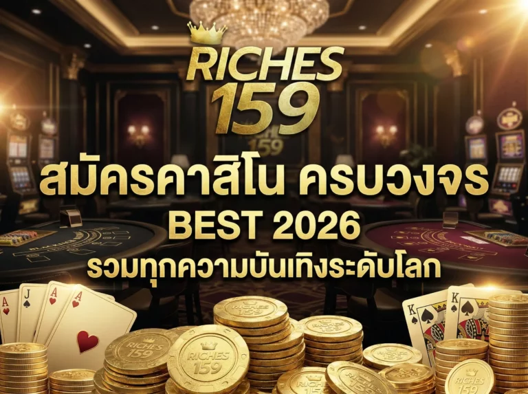 สมัครคาสิโน ครบวงจร รวมทุกความบันเทิงระดับโลก BEST 2026